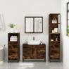 4 Piece Bathroom Furniture Set - Smoked Oak | HipoMarket