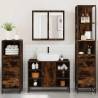 4 Piece Bathroom Furniture Set - Smoked Oak | HipoMarket