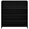 Reception Desk Black Oak 100x50x103.5 cm - Stylish Design