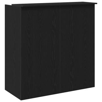 Reception Desk Black Oak 100x50x103.5 cm - Stylish Design