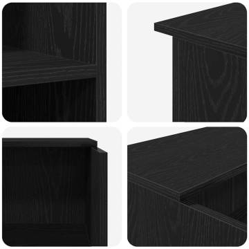 Reception Desk Black Oak 100x50x103.5 cm - Stylish Design