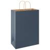 Sustainable Blue Paper Bags with Handles - 250 pcs | HipoMarket