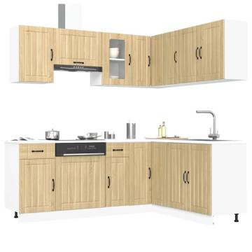 11 Piece Kitchen Cabinet Set | Lucca Sonoma Oak - Hipomarket