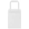 250 Paper Bags with Handles - Eco-Friendly White Kraft Bags