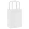 250 Paper Bags with Handles - Eco-Friendly White Kraft Bags