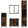 Stylish 4 Piece Bathroom Furniture Set - Smoked Oak