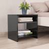  Bedside Cabinet High Gloss Black 40x30x40 cm Engineered Wood Colour high gloss black Quantity in Package 1 