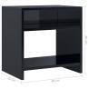 High Gloss Black Bedside Cabinet - Stylish & Durable Design