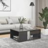  Coffee Table High Gloss Grey 90x67x33 cm Engineered Wood Colour high gloss grey Quantity in Package 1 