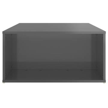 High Gloss Grey Coffee Table - Modern Design | HipoMarket