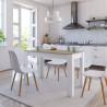  Dining Table White and Sonoma Oak 120x60x76 cm Engineered Wood Colour white and sonoma oak Quantity in Package 1 