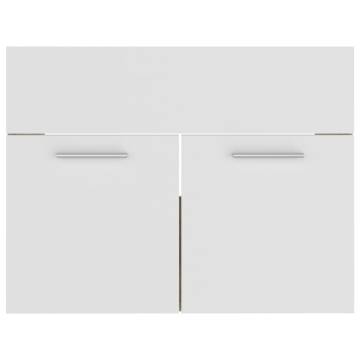 Sink Cabinet White & Sonoma Oak 60x38.5 cm - Stylish Storage