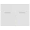 Sink Cabinet White & Sonoma Oak 60x38.5 cm - Stylish Storage