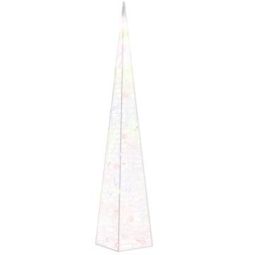 Acrylic Decorative LED Light Cone Multicolour - 60 cm