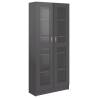 Vitrine Cabinet High Gloss Grey - Stylish Storage Solution