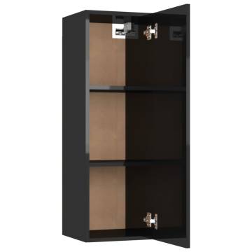 High Gloss Black TV Cabinet - Stylish & Practical Storage