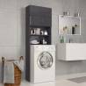  Washing Machine Cabinet High Gloss Grey 64x25.5x190 cm Engineered Wood Colour high gloss grey Number of 1 