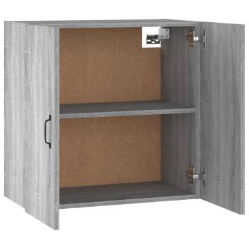 Stylish Wall Cabinet Grey Sonoma - 60x31x60 cm