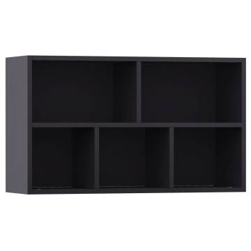 Book Cabinet Sideboard Grey 50x25x80 cm | Hipomarket