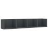 CD Wall Shelf Grey - Stylish Storage Solution for Your Collection