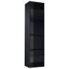 High Gloss Black Book Cabinet & TV Cabinet - Stylish Storage