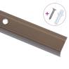 Stair Nosings L-shape Aluminium 134 cm Brown - 5 pcs