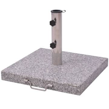 Premium Parasol Stand 45 cm | Durable Granite & Stainless Steel