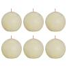 Bolsius Rustic Ball Candles Shine 6 pcs 76x71 mm Soft Pearl Colour soft pearl Quantity in Package 6 