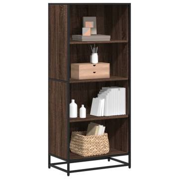 Bookcase Brown Oak 60x35x139 cm - Modern & Durable Design