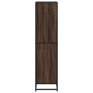 Bookcase Brown Oak 60x35x139 cm - Modern & Durable Design