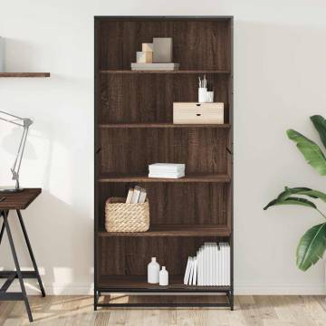 Brown Oak Bookcase - Modern Stylish Storage Solution