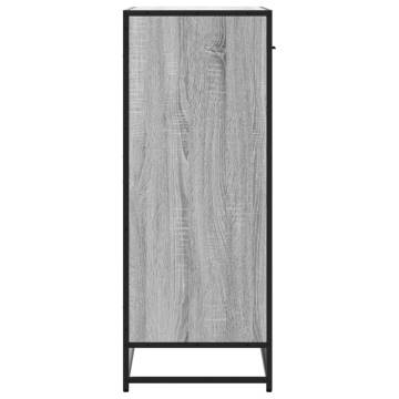 Elegant Grey Sonoma Shoe Cabinet - 75x38x97.5 cm