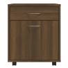 Brown Oak Rolling Cabinet 45x38x54 cm - HipoMarket