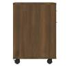 Brown Oak Rolling Cabinet 45x38x54 cm - HipoMarket