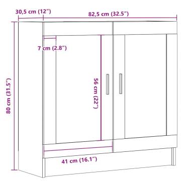 Book Cabinet Artisan Oak - Stylish & Practical Storage Solution