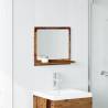 Old Wood Bathroom Mirror Cabinet - Stylish Storage Solution