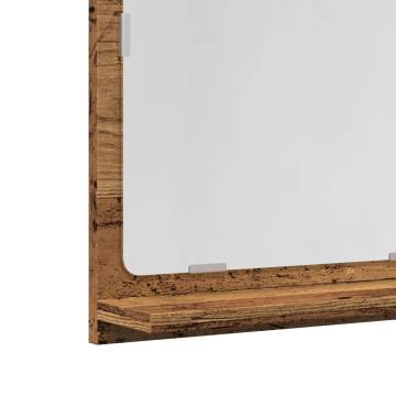 Old Wood Bathroom Mirror Cabinet - Stylish Storage Solution