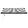 Retractable Awning Anthracite & White 3.5x2.5 m - Hipo Market