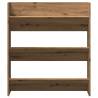 Wall Shoe Cabinet Artisan Oak - Space Saving & Stylish | HipoMarket