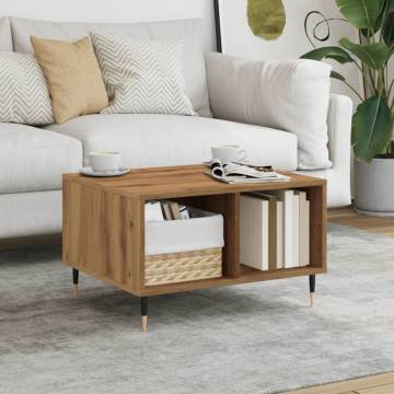 Stylish Artisan Oak Coffee Table - 60x50x36.5 cm