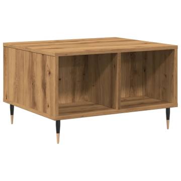 Stylish Artisan Oak Coffee Table - 60x50x36.5 cm