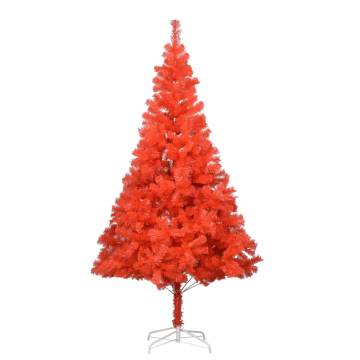 Red 180 cm Pre-lit Christmas Tree with Ball Set - HipoMarket