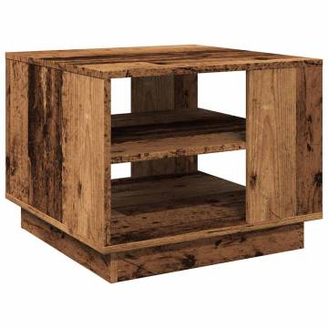 Coffee Table Old Wood 55x55 cm - Durable Engineered Wood