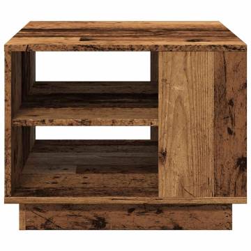 Coffee Table Old Wood 55x55 cm - Durable Engineered Wood