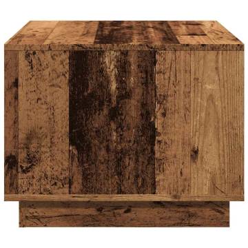 Coffee Table Old Wood 55x55 cm - Durable Engineered Wood