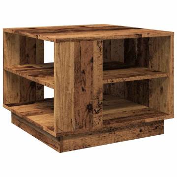 Coffee Table Old Wood 55x55 cm - Durable Engineered Wood