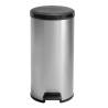 Curver Pedal Bin Deco Round 30L Silver - Stylish & Hygienic