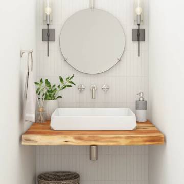 Solid Wood Acacia Bathroom Countertop 80x60 cm | HipoMarket