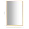 Mirror Gold 60x40 cm - Minimalist Home Decoration