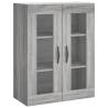 Elegant Highboard Grey Sonoma - 69.5x34x180 cm - Hipomarket